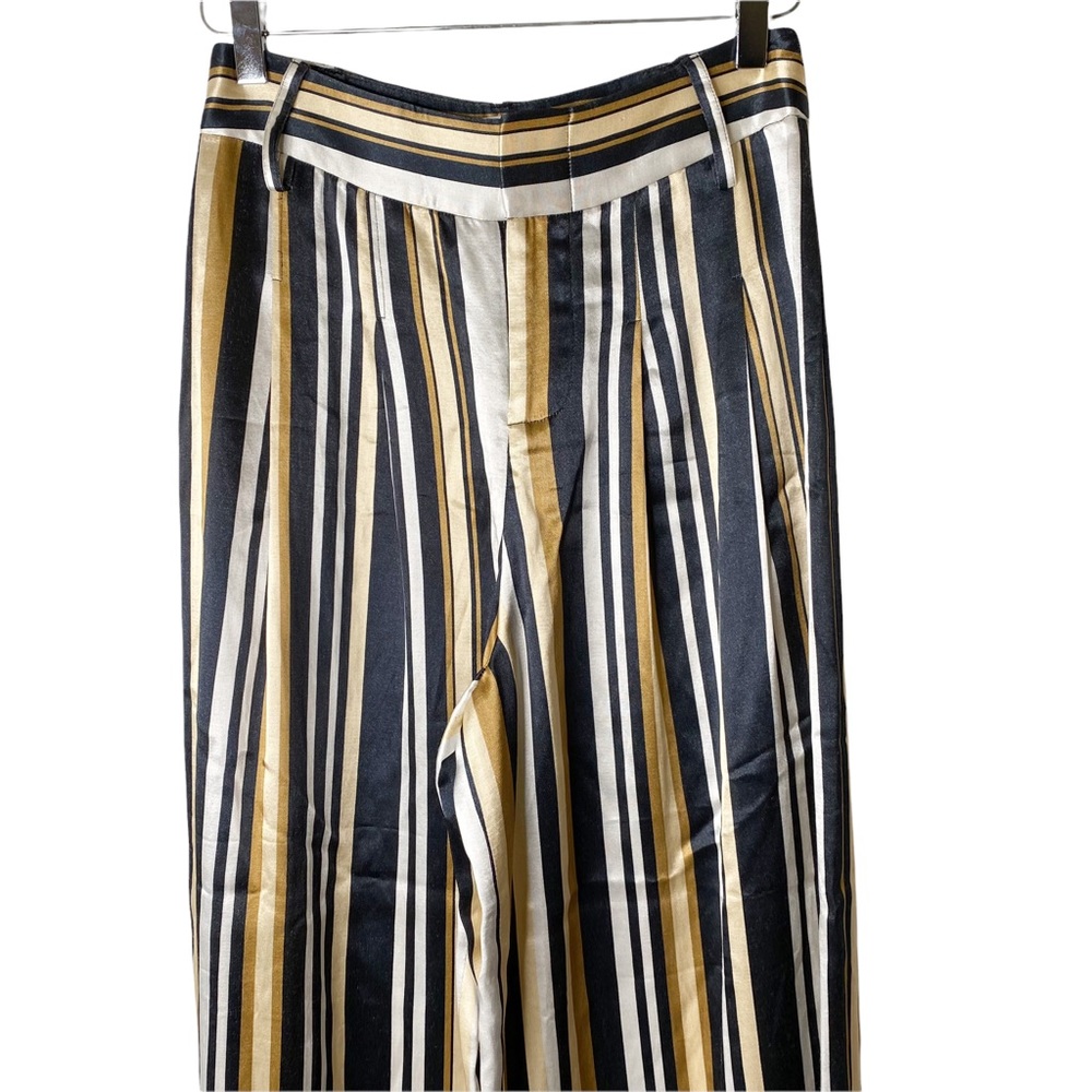 NWT Alice & Olivia by Stacey Bendet Scarlet Deco Stripe Palazzo Pants Si… - Picture 4 of 9